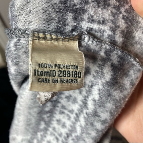 LL Bean Full Zip Lightweight Fleece Jacket Geometrical - Picture 3 of 8